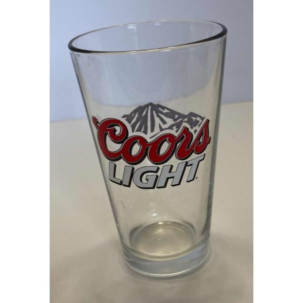 16 Oz. Coors Light Pint Clear Glass with Iconic Logo
